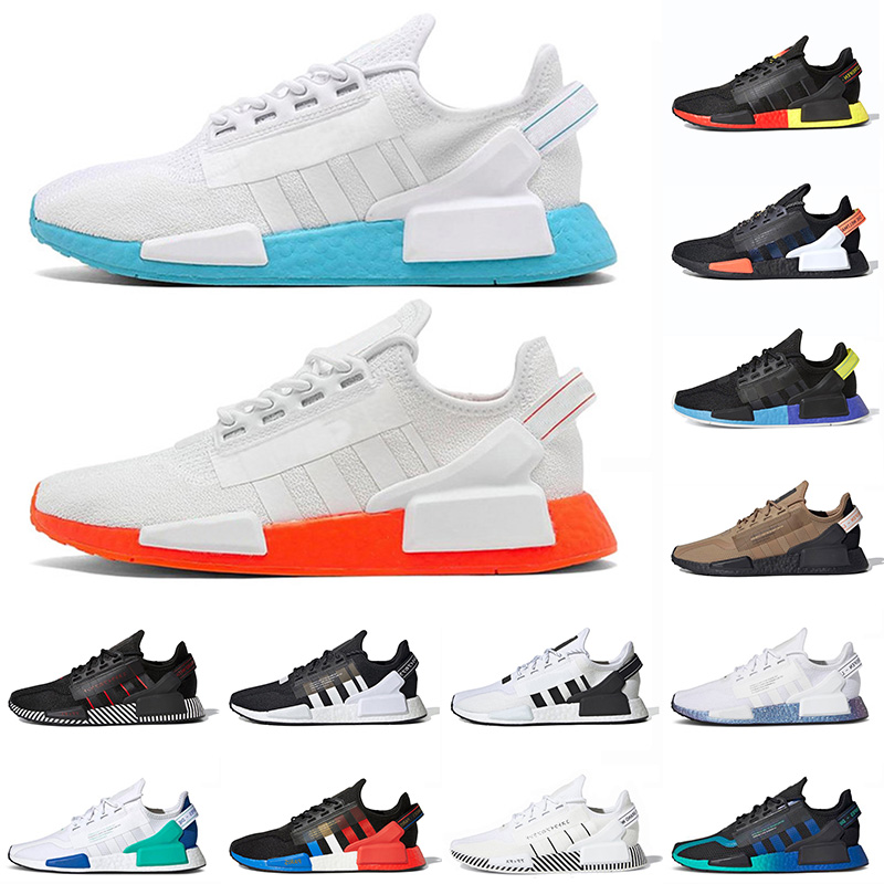 

Original Running Shoes Fashion Tennis Outdoor NMD R1 V2 for mens womens White Blue Orange Mexico City Bright Volt Dazzle Camo Trainers Sneakers