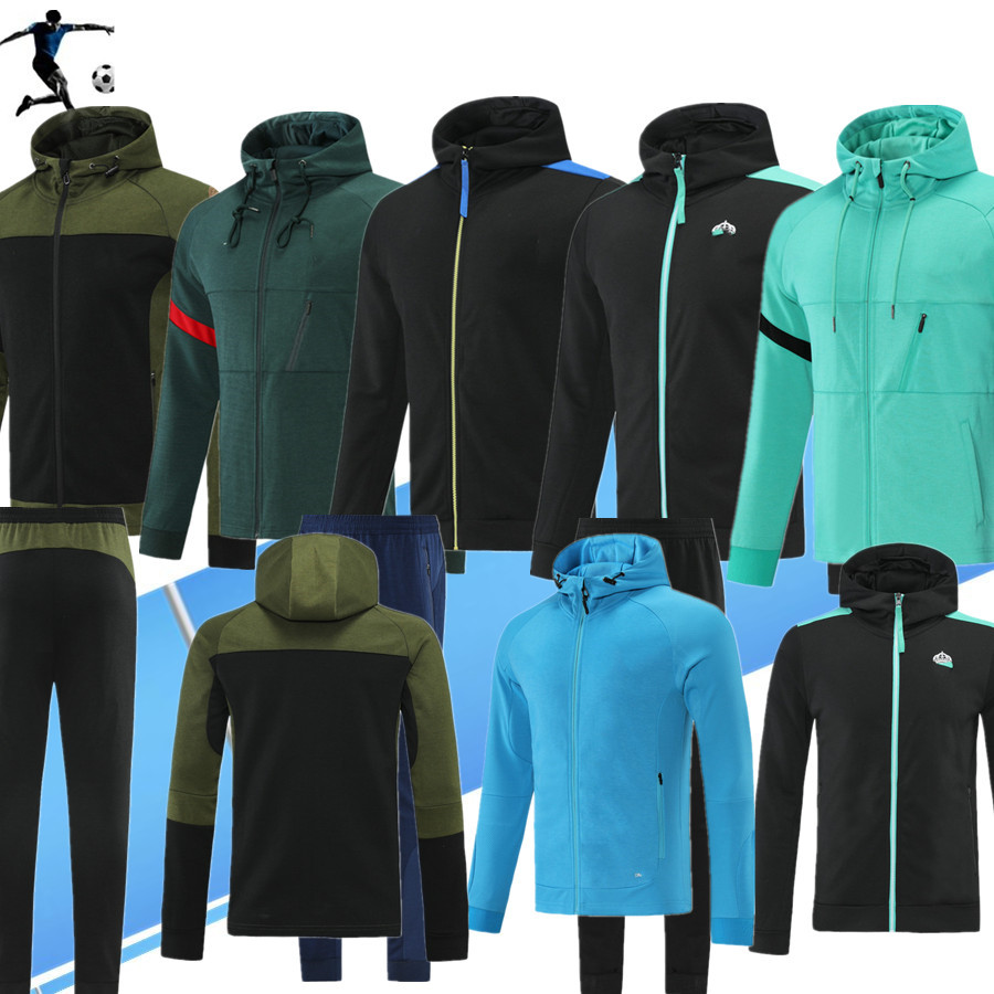 

Hooded 21 22 MESSI RONALDO PAYET Sport Coat tracksuit Soccer Windcoat BENZEMA LAUTARO Training suit 2021 2022 Long sleeve all team jacket tracksuit, Real- m a d- r i d