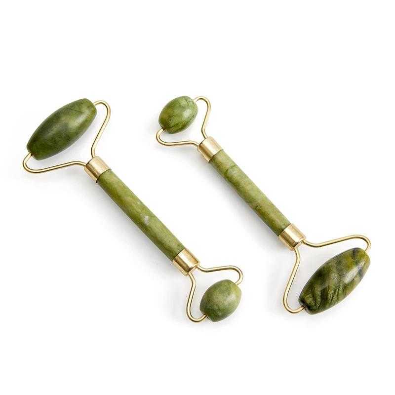Jade Roller Massager for Face Rollers Gua Sha Nature Stone Beauty Thin-face Lift Anti Wrinkle Facial Skin Care Tools