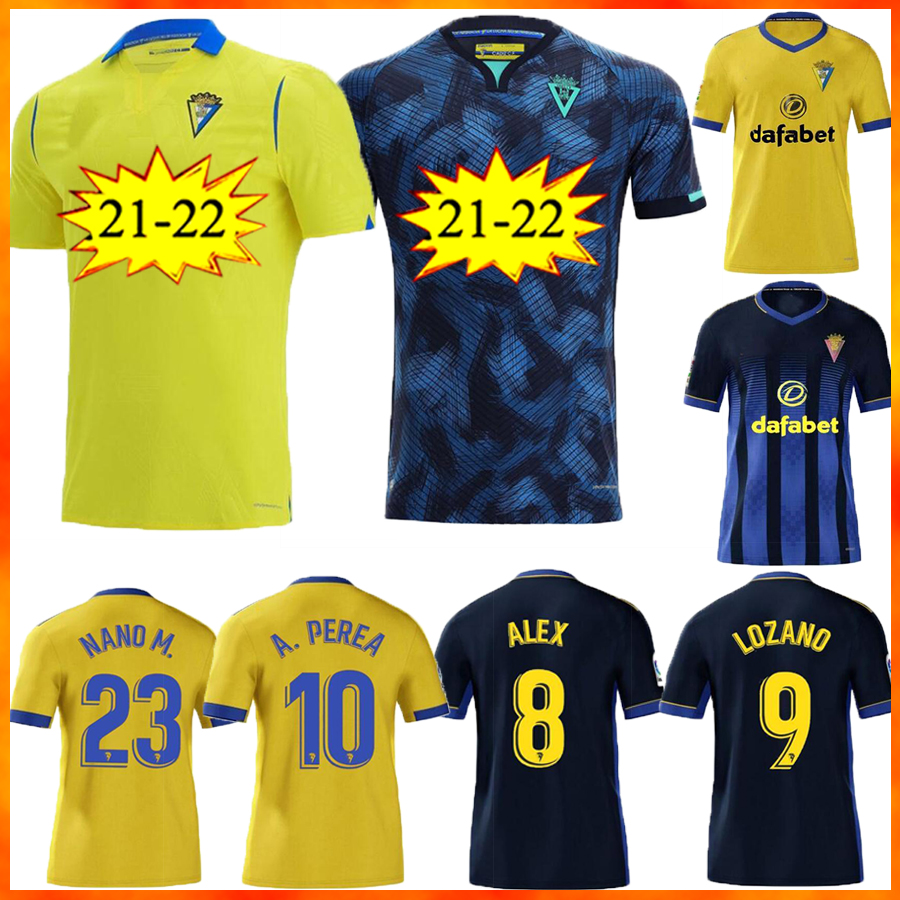 

Cadiz soccer jersey 2021 Camiseta men+kids kit LOZANO ALEX BODIGER Football Cádiz CF A.PEREA I.ALEJO FALI JUAN CALA, Black;yellow