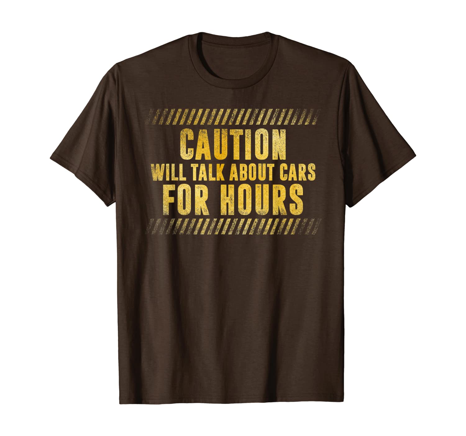 

caution will talk about cars for hours funny car lovers t-shirt, White;black
