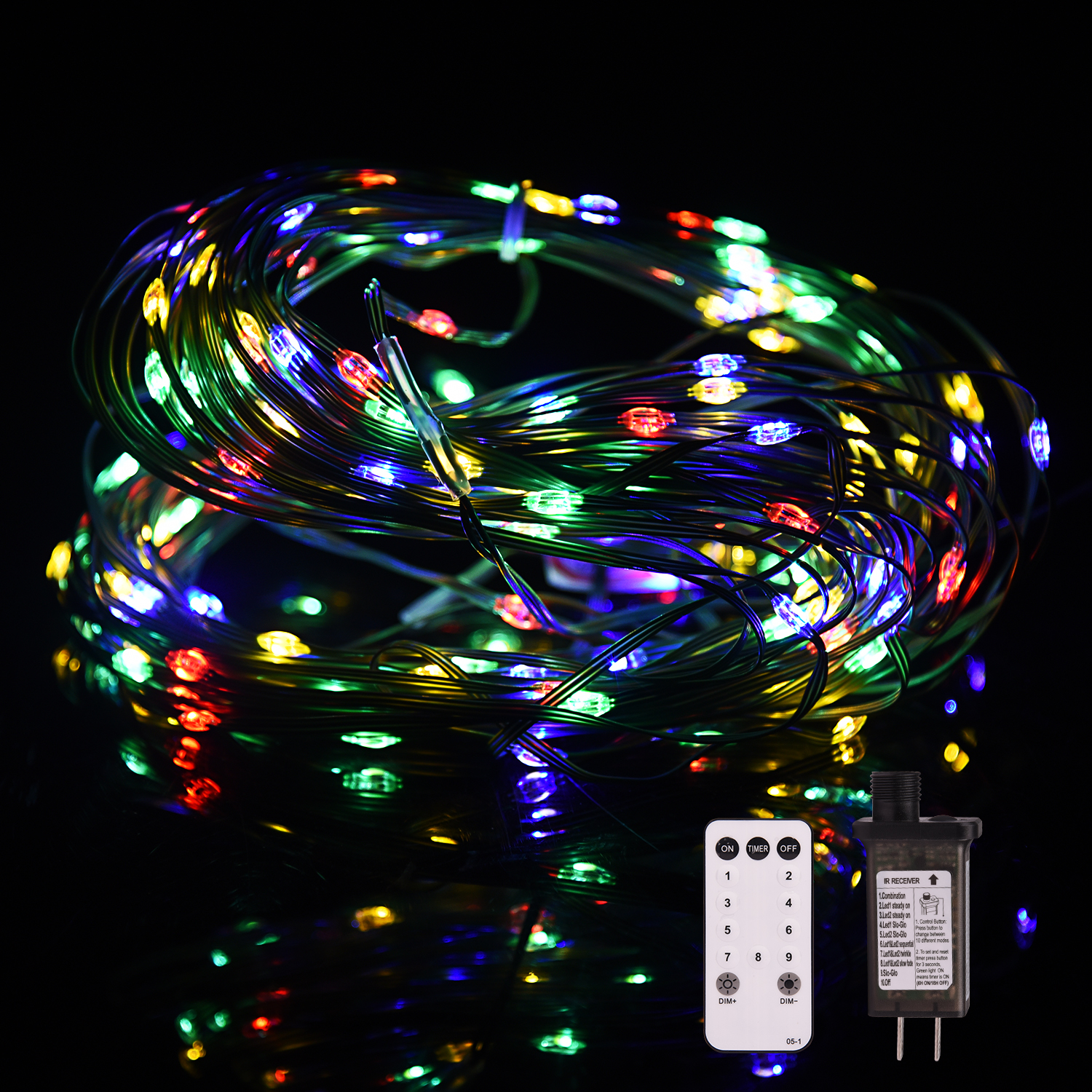 

GIREALO 200 LED Christmas Tree Strip Light Outdoor/Indoor Ultra-Bright Lightings, Waterproof Green Wire 8 Modes for Garden Party Decorations