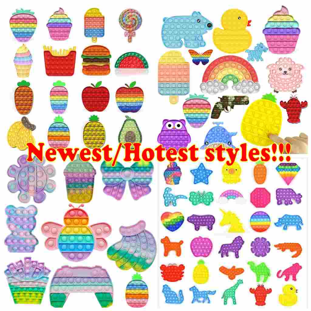 

DHL Ticktok 24H Ship Multicolor It Fidget Sensory Pushs Toys Bubble Board Game Anxiety Stress Reliever Kids Adults Autism Special Needs CJ30