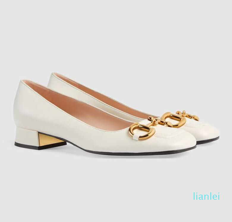 

Top Luxury Princetown Pumps Women's Dress Shoes Gold-tone Horsebit Leather High Heels Ladies Comfort Walking Footwear EU35-42,With Box