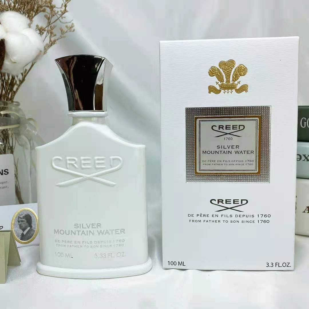 

High quality Creed silver mountain water Perfume for men and women sparay edp Long Lasting Fragrance 100ml come with box