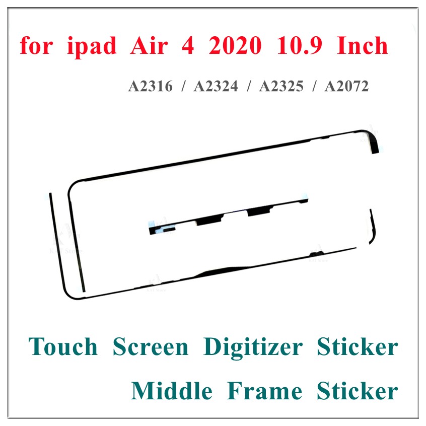 

2Set For iPad Air 4 10.9 Inch Air4 OEM Touch Screen Digitizer Middle Frame Waterproof Adhesive Strip Tape Sticker