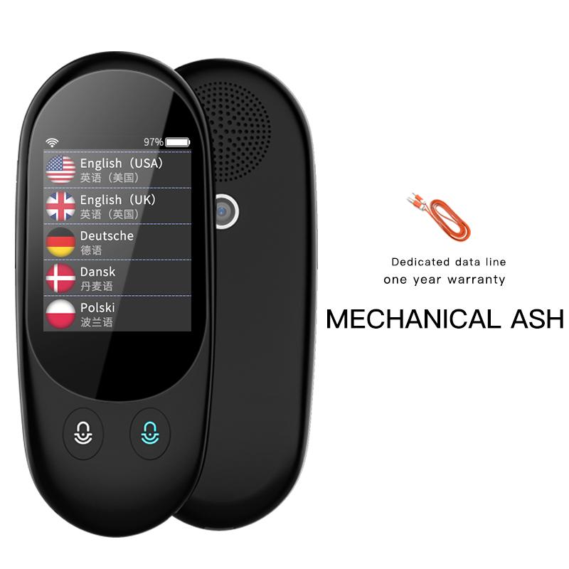 

Smart Instant Voice Po Scanning Translator 2.4 Inch Touch Screen Wifi Support Offline Portable Multi-language Translation Walkie Talkie