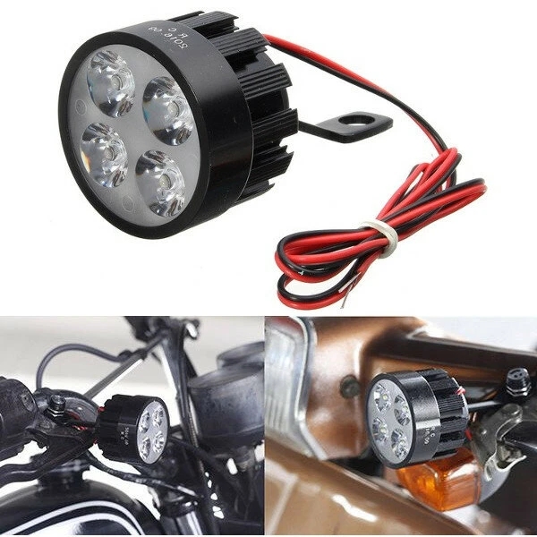 

12V-80V DC 12W LED Light Motorcycle Scooter Bicycle Rear View Mirror Lamp