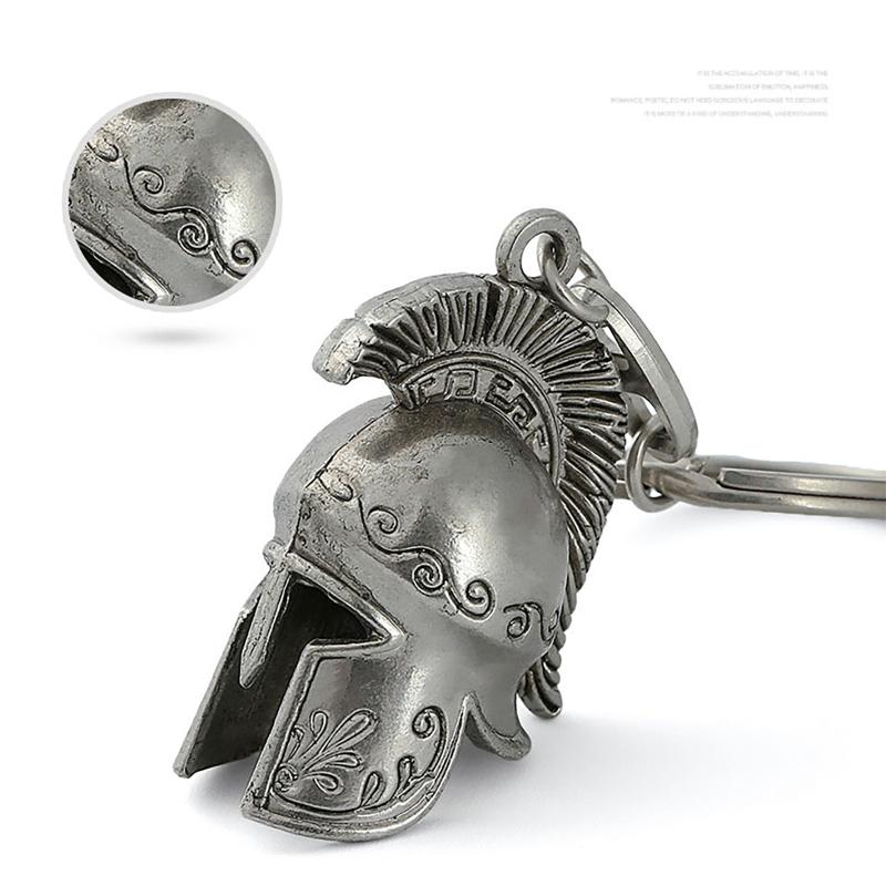 

Hooks & Rails Spartan Roman Helmet Warrior Greek Gladiator Alloy Keychain Jewelry Charm Keyring Party Birthday Gift For Men Fashion
