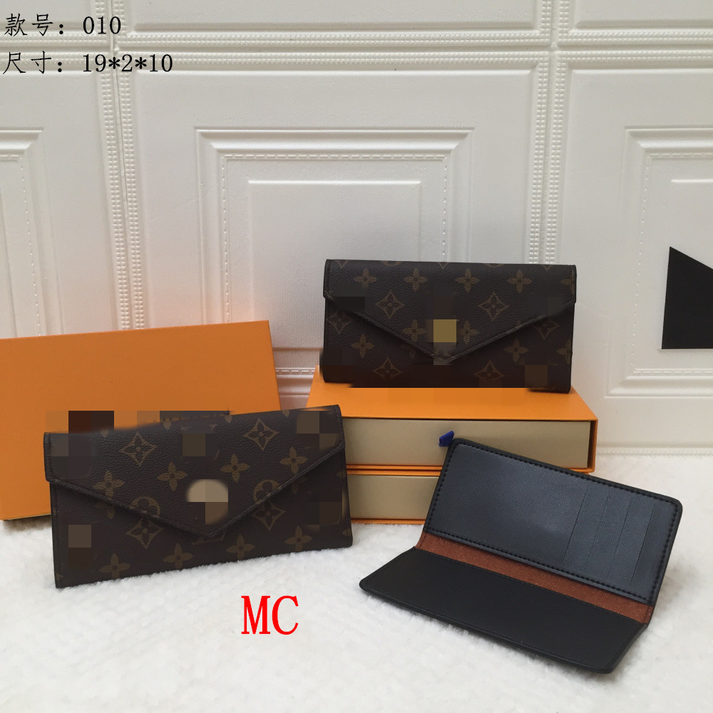 

LVLOUISVITTON VUTTON 010 Brand Luxury Wallet Women's Handbag Passport Holder Pu Cell Purse Fashion Men Designer Wallet, Red;black