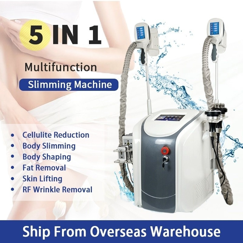Newest Cryolipolysis Cavitation RF Facial RF 40K Lipo Laser Machine Fat Freezing Machine Cryo therapy Weight reduce Machine For Sale