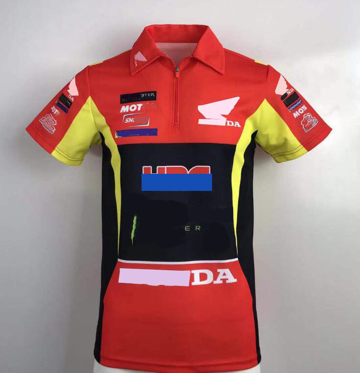 

MOTO motorcycle racing suit summer Polo short sleeve T-shirt can be customized