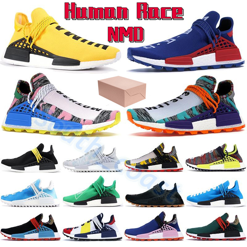

NMD human race china pack running shoes gold hu pharrell solar red mother orange yellow infinite species white know soul men women sneakers, Bubble wrap packaging