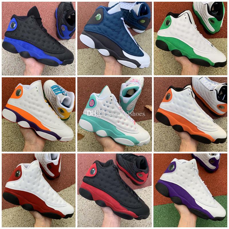

Jumpman 13 Women Men Basketball Shoes White /Hyper Royal Playground Lucky Green Mens 13s Athletics Sneakers Sports Shoe 13 'S Trainers, As photo 8