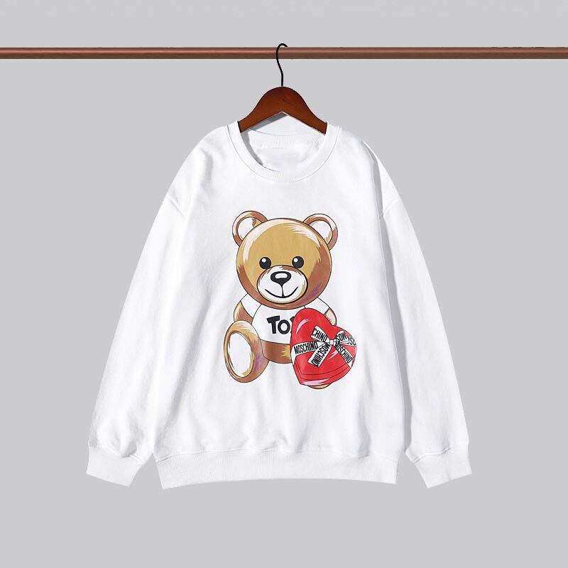 

Men's designer Couples hoodie red embroidery casual European and American fashion trend autumn winter loose warm clothes fleece women's hooded sweater M-XXL, White