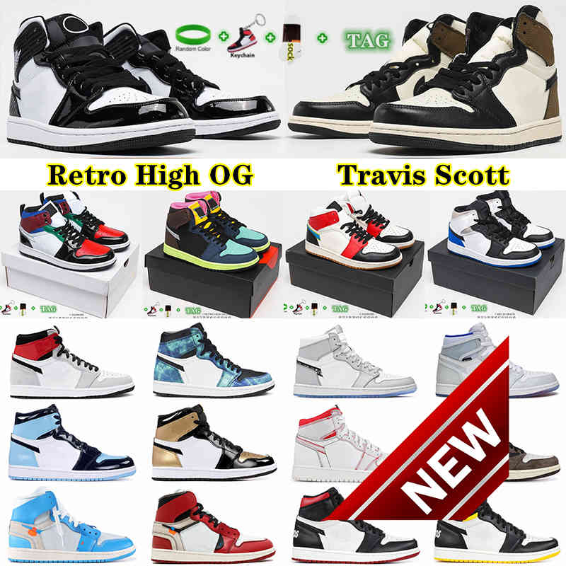 

Air 1 Og Basketball Shoes 1s University Blue Purple Pulse Digital Pink Silver Royal Toe Black Metallic Gold Mid Smoke Grey Unc Patent Men