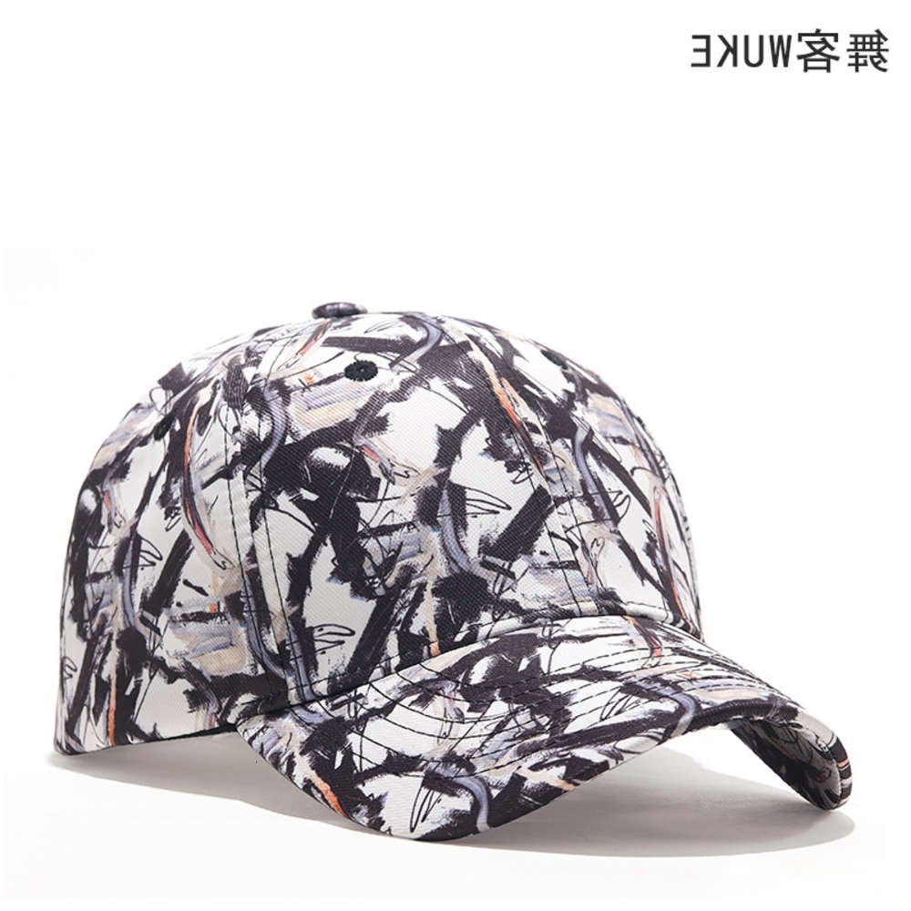 

Sun hat Wuke dancer graffiti baseball cap men's and women's summer sun hat, Blue;gray
