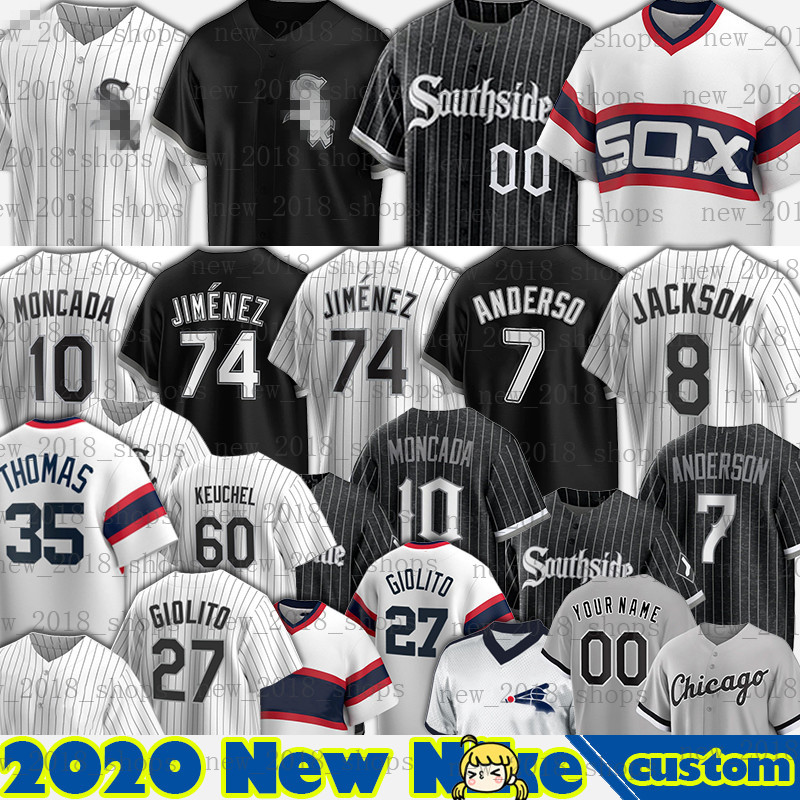 

7 Tim Anderson Jersey Sox Jose Abreu Chicago Keuchel Bo Jackson Eloy Jimenez Baseball White Yoan Moncada Luis Robert Lance Lynn Ryan Tepera Brian Goodwin Men, Custom cool base men jersey