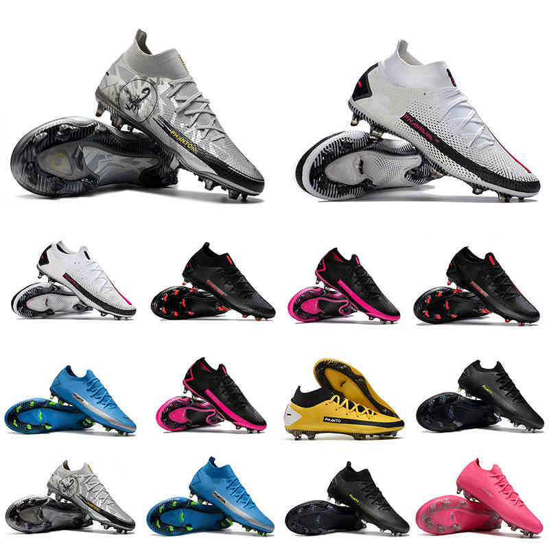 

Soccer Shoes Phantom GT Elite DF FG Scorpion Pure Platinum Metallic Silver Cleats FG-PRO Daybreak White Pink Blast Chile Red Football Boots