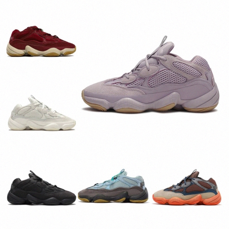 

2021 top running shoes yezzy 500 Soft Vision stone Desert Rat bone white Utility Black Salt super moon yellow mens trainers sports sneakers kanye west shoes