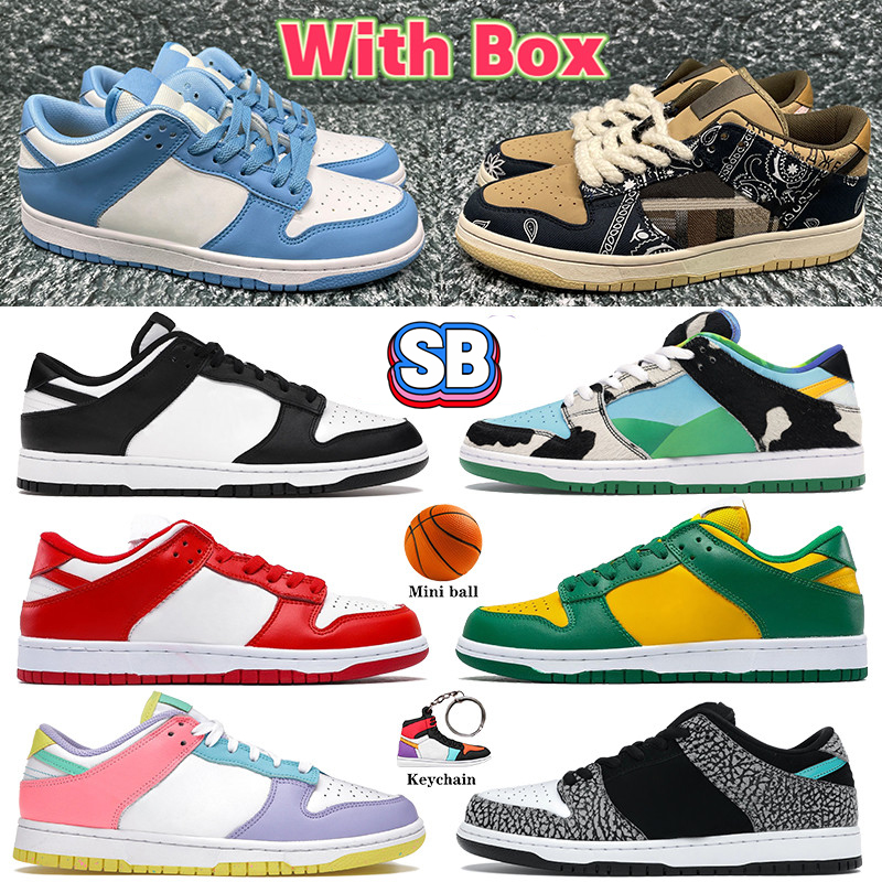 

With Box Coast UNC SB mens Basketball Shoes chunky white black cactus elephant University red kentucky shadow low men women Sneakers, 40 bubble wrap packaging