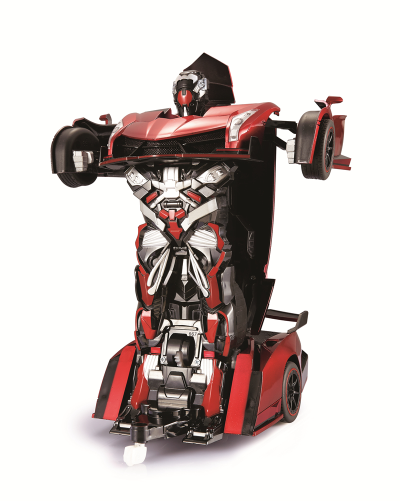 

Parkten TT659 2.4G Induction Deformation RC Cars Transformation Robot CarToy Light Electric Robot Models Toys for Children Gifts, Green