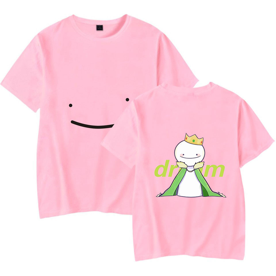 

Dreamwastaken T Shirt Women Men Cosplay Costume Dream Smp Merch 100% Cotton Short Sleeve Funny Tshirt Dream Team Graphic Tees, 002