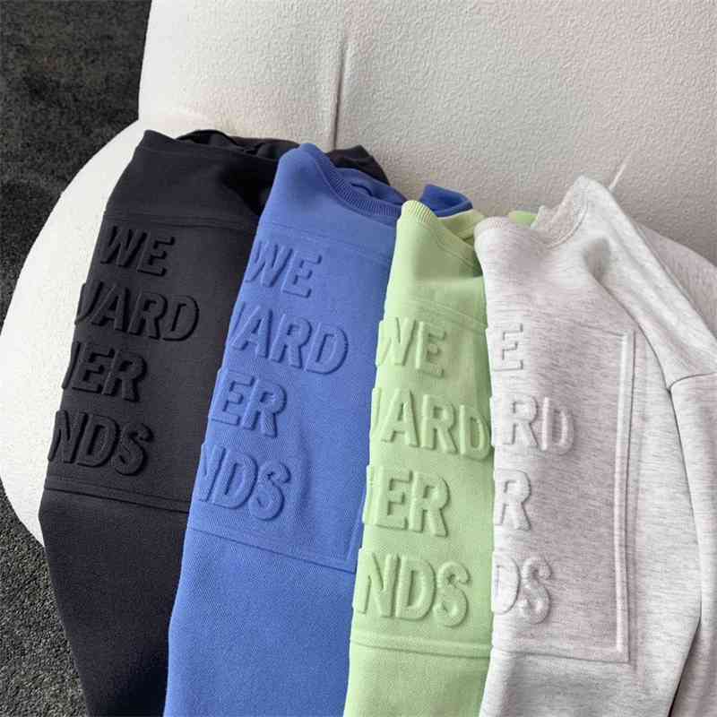 

Spring new Korean version simple street three-dimensional letter long sleeve sweater casual loose thin blouse women, Green