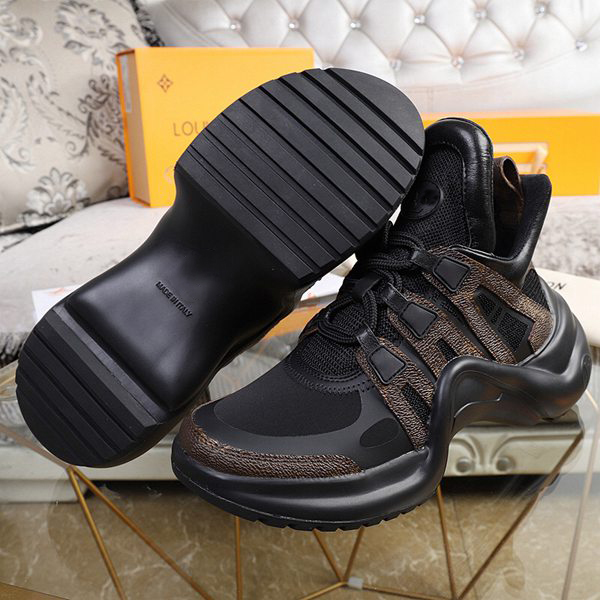 

Paris Fashion Archlight Trainers Genuine Leather Dad Sneakers Women Mens Casual Shoes Platform Arch Light Sneakers Black White Lace Up Trainers