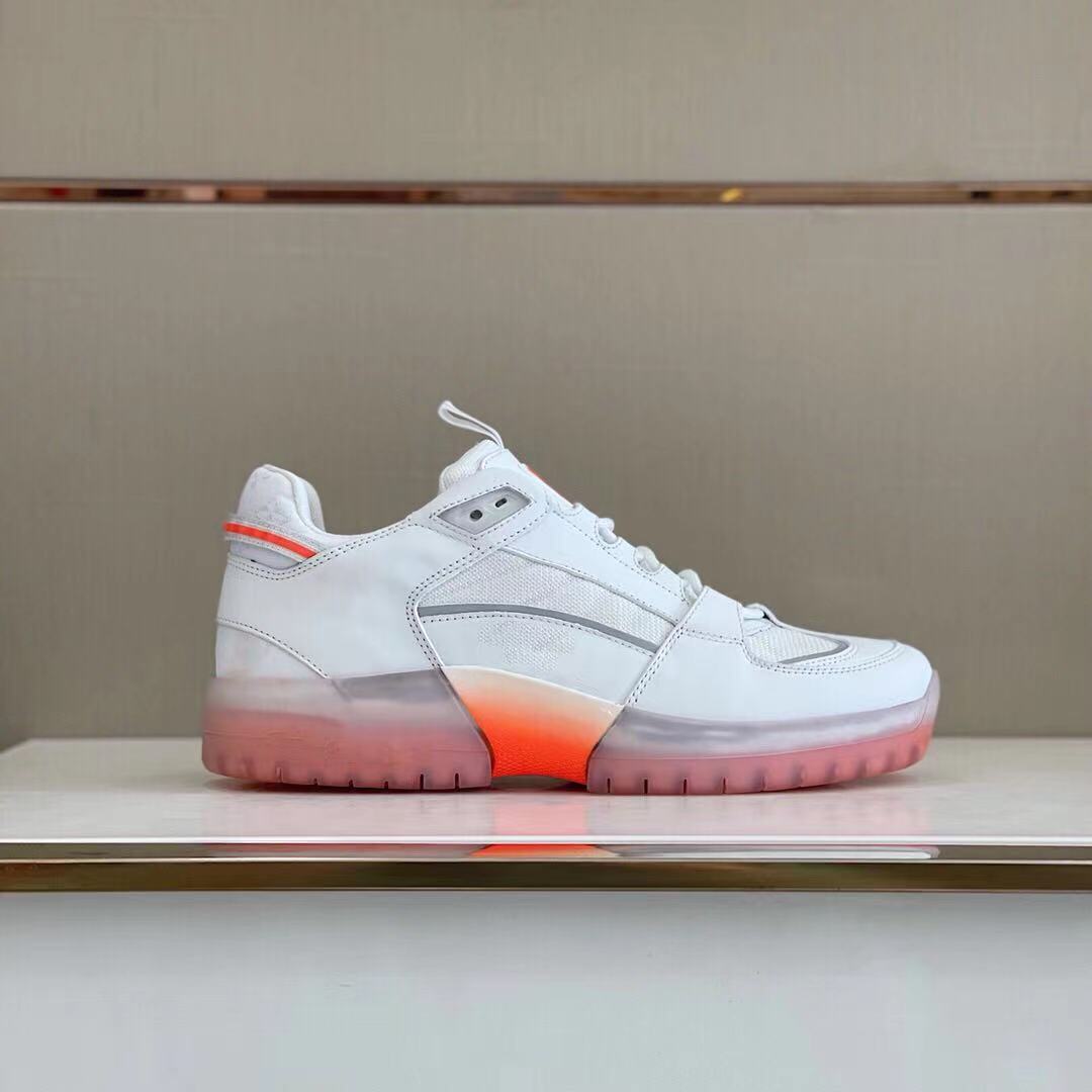 Baskets en cuir de mode pour hommes femmes chaussures à plate-forme de qualité supérieure hauteur augmentant le jogging marche une vue baskets 1A
