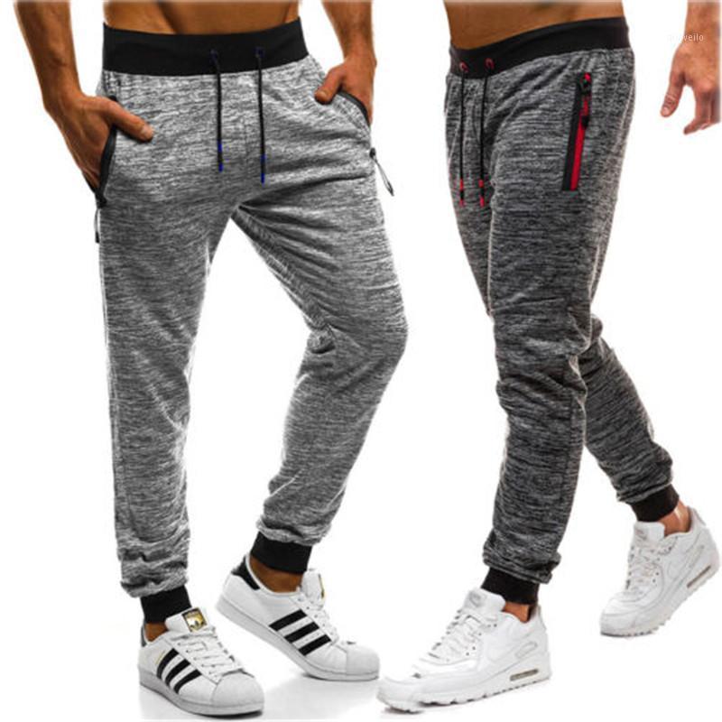 

men's pants us casual slim fit tracksuit t gym skinny jogging joggers drawstring trousers1, Black;green