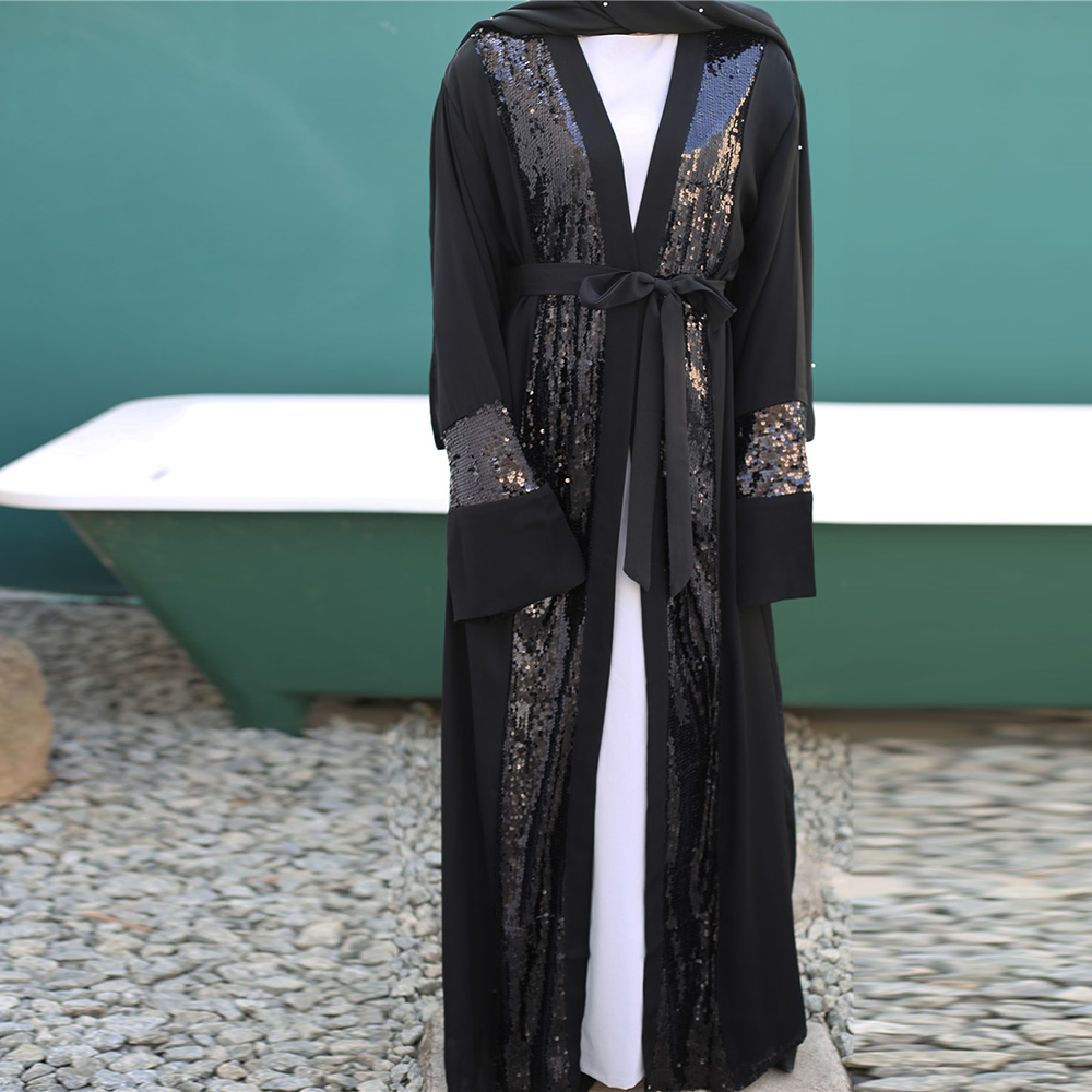 

Ramadan Eid Mubarak Abaya Dubai Turkey Kimono Cardigan Hijab Muslim Dress Caftan Kaftan Islam Clothing For Women Robe Longue