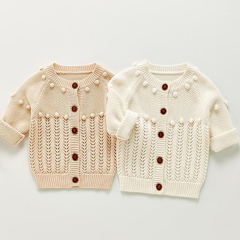 

Jackets Baby Girls Boys Knitted Sweater Hollow Out Cardigan Coat Clothing 2021 Autumn Kids Long Sleeve Knit Children Outwear, Blue;gray