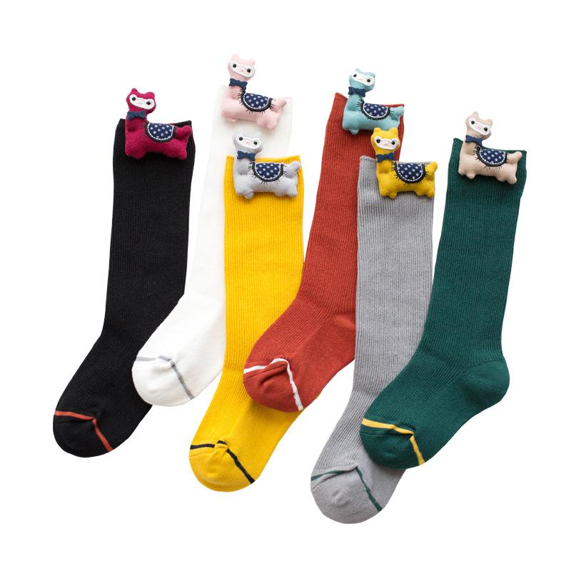 

Socks Summer Spring Mesh Born Baby Girls Kids For Christmas Winter Non-slip Terry Cotton Sokken Princess Knee High Long, Pink;yellow