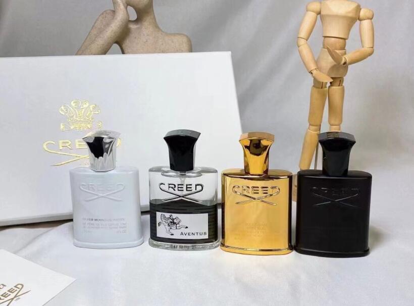 

New 4pcs Perfume Set Incense Scent Fragrant Cologne Men Silver Mountain Water/aventus/green Irish Tweed/millesime Imperial 30mlpipdg01f