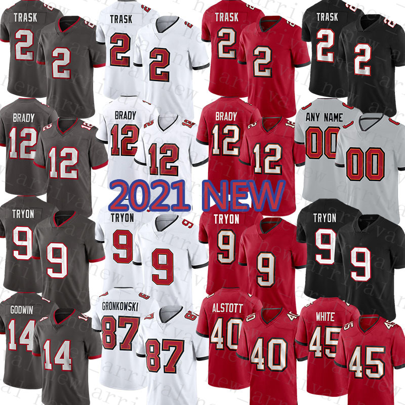 

Tampa''Bay''Buccaneers''12 Tom Brady Rob Gronkowski Football Jersey Kyle Trask Mike Evans Chris Godwin Devin White Winfield Jr. Antonio Brown Brooks, 2021 mens-hai d