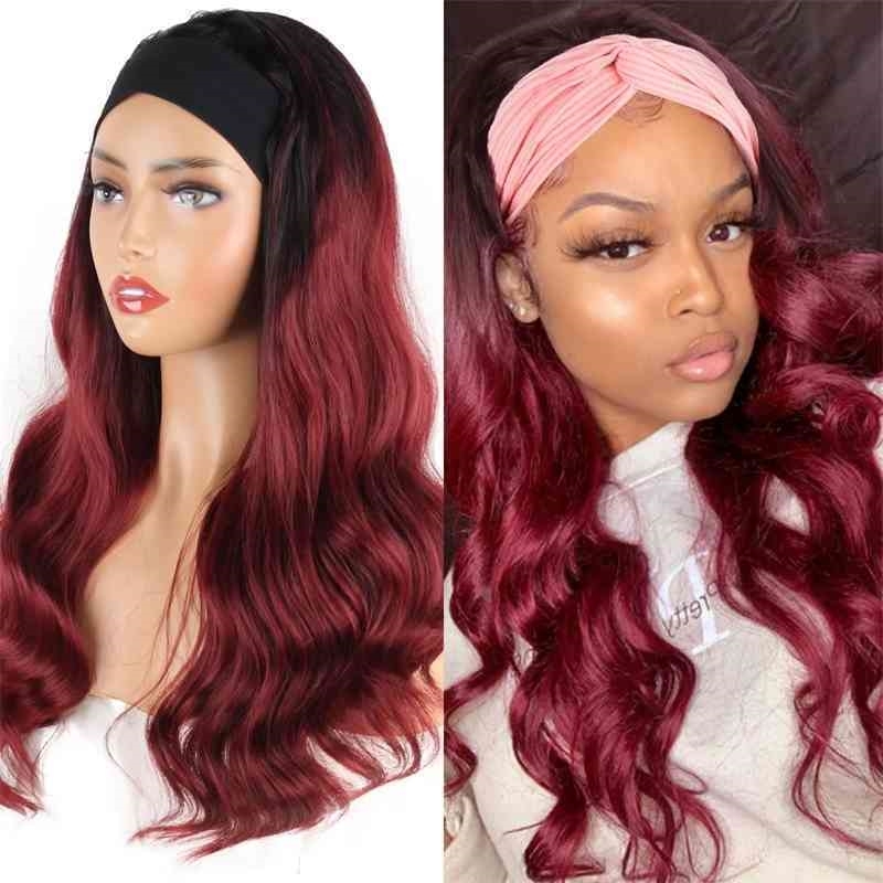 

wine Headband red women's big wave curly hair rose net chemical fiber headband