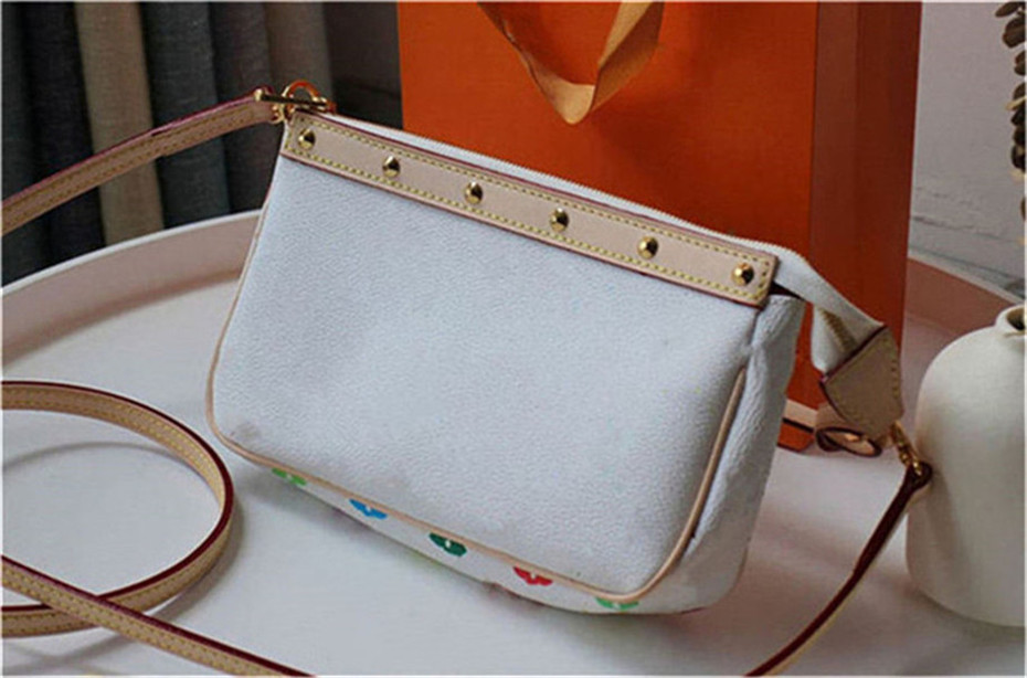 

Womens designer handbag luxury should bag fashion tote purse wallet crossbody bags backpack Small chain Purses Free shopping, White