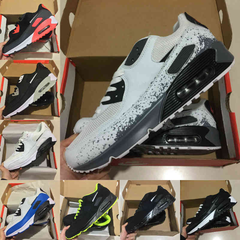 

High Quality 2021 New Airs Cushion 90 Running Shoes Cheap Men Women Black White 90s Classic Airs Designers Trainer Outdoor Sports Shoe S13, H9020