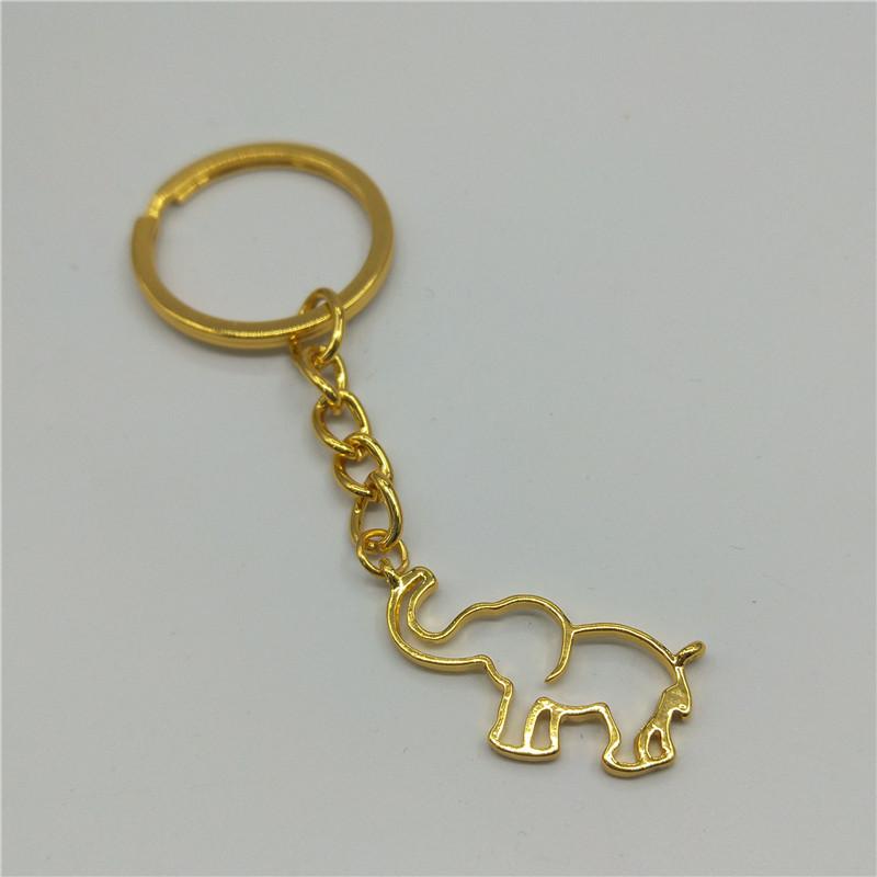

Keychains Trendy Gold Chain Origami Elephant Keychain For Women Gothic Jewelry Collares De Moda