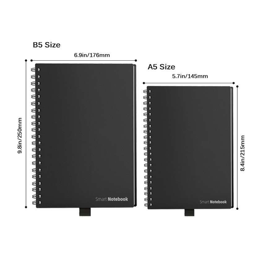 

Newyes smart reusable erasable notebook Spiral A4 Notebook Paper Notepad Pocketbook Diary Journal Office School Drawing Gift NEW