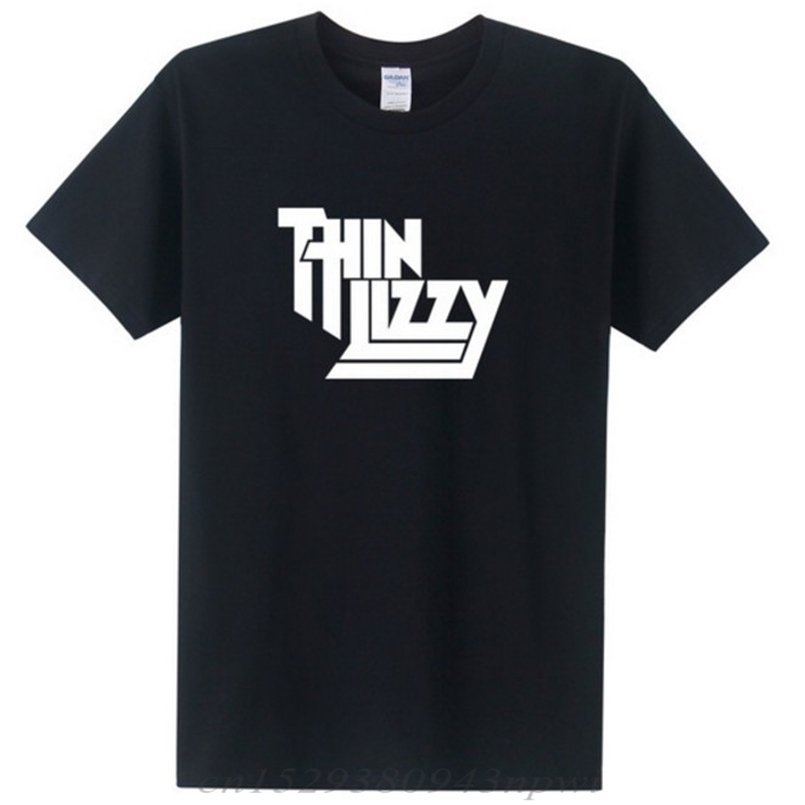 

Heavy Metal Rock Band Thin Lizzy T Shirt Men Tops Music Singer T-shirt Short Sleeve Cotton O-neck Tee Top Clothes 210420, White;black