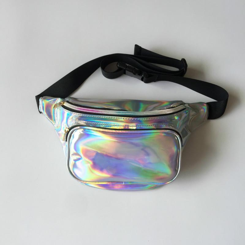 

Waist Bags Holographic Bag For Women Laser Fanny Pack Belt Bum Unisex Banana