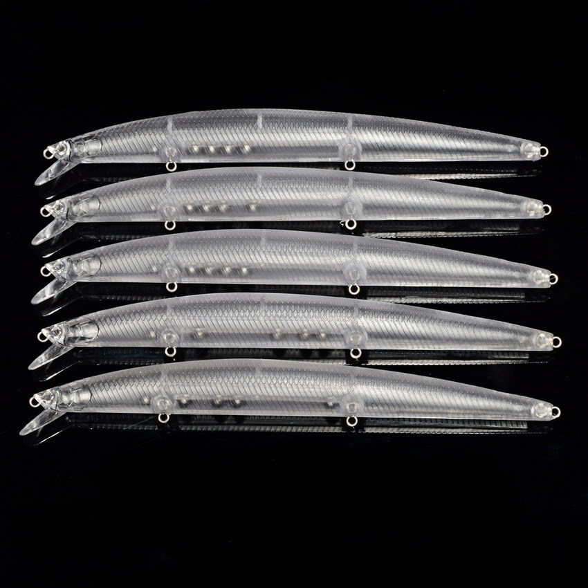 

20pcs 18cm 20g Unpainted Bait Fishing Lure Blank Body DIY Crankbait Swimbait Fake Baits
