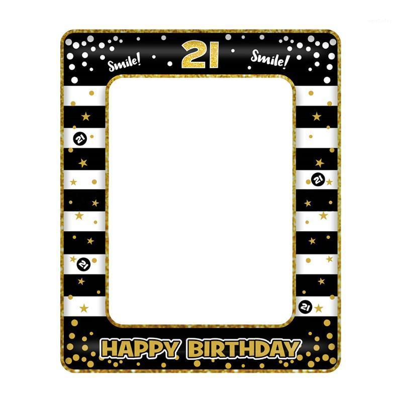 

Party Decoration 1Pcs 13 16 21 30 40 50 60 70 Birthday Po Booth Frame Kids Adult Decor Paper Happy Props