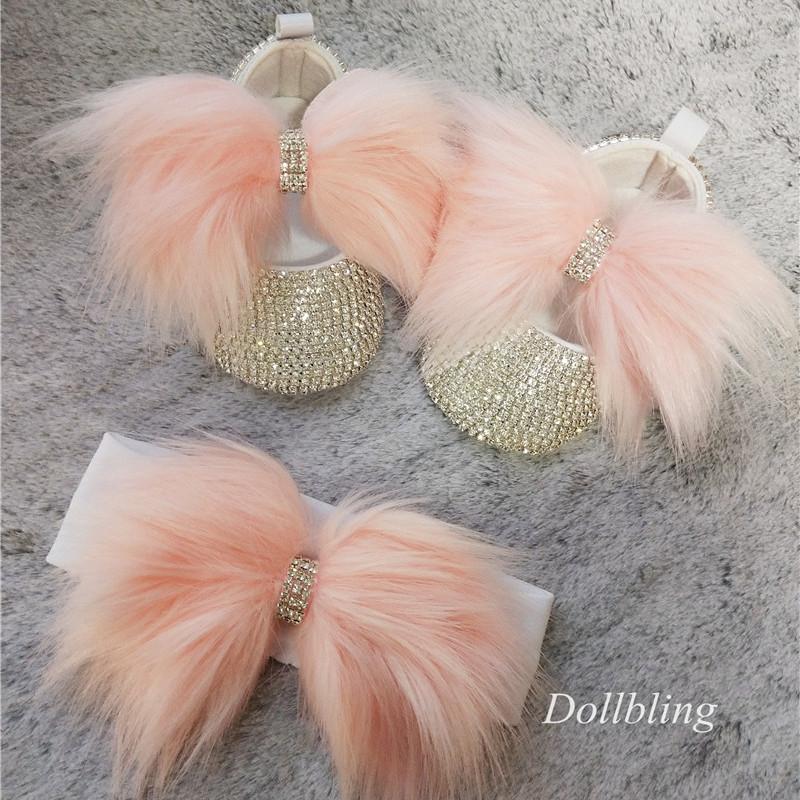 

First Walkers Original Feather Rhinestone Baby Shoes Crystal Full Moon Princess Dress Centennial Po Birthday Shoe Cover