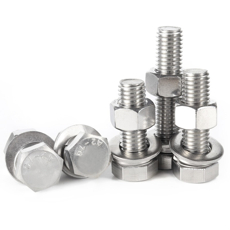 

Stainless steel screw nut set combination hex bolt flat washer(Contact us for more styles)(The logistics price Pls Contact us)