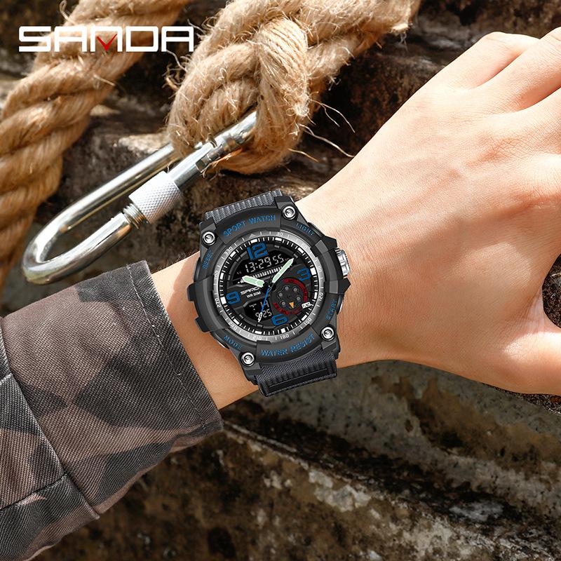 

Wristwatches Outdoor Luxury Watch Man Top Brand Men's Digital Sports Fitness Date Clock Male Week Month Display Chronograp Reloj Hombre