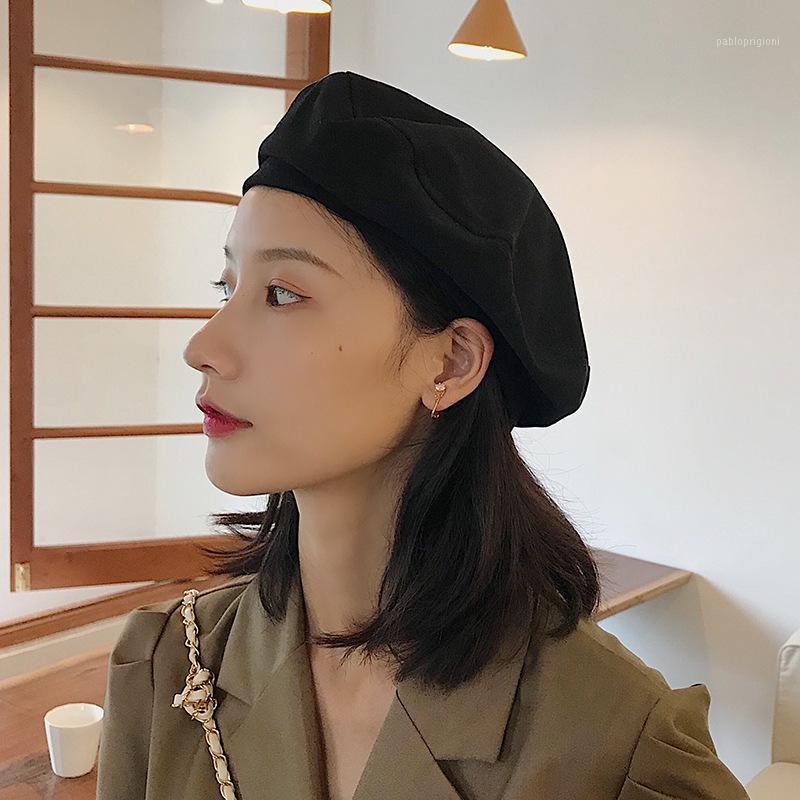 

Berets Ladies Solid Color Summer Painter Hat Women's Breathable 11 Colors Beret Women Korean Versatile Forward Cool Boinas, Yellow