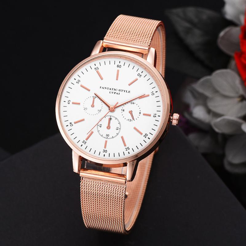 

Wristwatches Casual Lvpai Ladies Watches Montre Femme Women's Quartz Wristwatch Mesh Belt Analog Wrist Watch Zegarek Damski Reloj Relogio